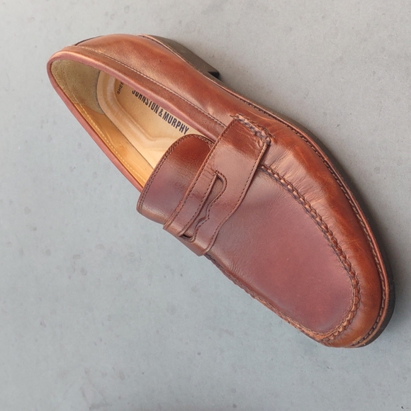 JOHNSTON MURPHY Men's Ainsworth Penny 20-7796 Mahogany - Picture 10 of 17